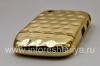 Фотография 4 — Пластиковый чехол хромированный рельефный для BlackBerry 8520/9300 Curve, Золотой