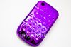 Фотография 3 — Пластиковый чехол хромированный рельефный для BlackBerry 8520/9300 Curve, Фиолетовый