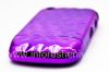 Фотография 4 — Пластиковый чехол хромированный рельефный для BlackBerry 8520/9300 Curve, Фиолетовый