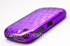 Фотография 8 — Пластиковый чехол хромированный рельефный для BlackBerry 8520/9300 Curve, Фиолетовый