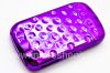 Фотография 9 — Пластиковый чехол хромированный рельефный для BlackBerry 8520/9300 Curve, Фиолетовый
