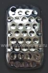 Фотография 1 — Пластиковый чехол хромированный рельефный для BlackBerry 8520/9300 Curve, Серебряный