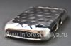 Фотография 8 — Пластиковый чехол хромированный рельефный для BlackBerry 8520/9300 Curve, Серебряный