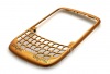 Photo 10 — Farbkörper (in zwei Teilen) für Blackberry Curve 8520, Goldene funkelnde Muster