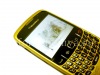 Фотография 3 — Цветной корпус (из двух частей) для BlackBerry 8520 Curve, Золотой искристый с узором