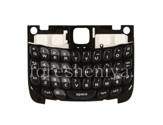 Оригинальная английская клавиатура с подложкой для BlackBerry 8520 Curve, Черный