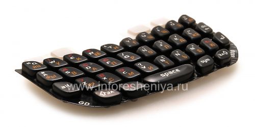 Галерея фотографий товара Русская клавиатура с красными цифрами BlackBerry 8520 Curve, Черный