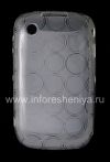 Photo 1 — Funda de silicona llena de patrones "Anillos" para el BlackBerry Curve 8520/9300, Color blanco
