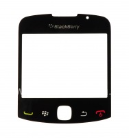 ब्लैकबेरी कर्व 3 जी 9300 पर मूल ग्लास स्क्रीन, काला
