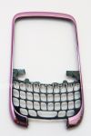Photo 2 — Couleur corps (en deux parties) pour BlackBerry Curve 3G 9300, Bandeau rose métallisé bouchon rose
