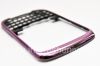 Photo 5 — রঙ শরীর (দুই অংশে) BlackBerry 9300 কার্ভ 3G জন্য, মাথায় বাঁধার ফিতা গোলাপী ধাতব কভার গোলাপী