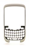 Photo 2 — Farbkörper (in zwei Teilen) für Blackberry 9300 Curve 3G, Lünette metallischem Silber Abdeckung
