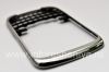 Photo 5 — রঙ শরীর (দুই অংশে) BlackBerry 9300 কার্ভ 3G জন্য, ধাতব রিম, পল্লব সাদা