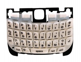Оригинальная английская клавиатура с подложкой для BlackBerry 9300 Curve 3G, Белый