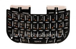 Keyboard Rusia BlackBerry 9300 Curve 3G, hitam