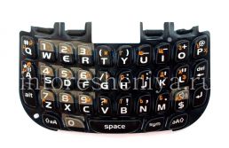 Keyboard Rusia BlackBerry 9300 Curve 3G (ukiran), hitam