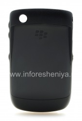 原来的塑料盖，盖硬壳案例BlackBerry 8520 / 9300曲线, 黑（黑）