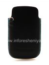 Фотография 2 — Оригинальный кожаный чехол-карман Leather Pocket Pouch для BlackBerry 8520/9300 Curve, Черный/Голубой (Sky Blue)