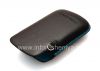 Photo 5 — BlackBerry 8520 / 9300 কার্ভ জন্য মূল চামড়া কেস পকেট লেদার পকেট থলি, কালো / নীল (স্কাই ব্লু)