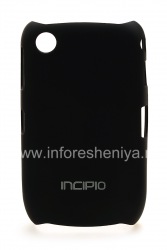 公司塑料盖Incipio羽毛保护BlackBerry 8520 / 9300曲线, 黑（黑）