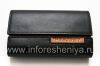 Photo 1 — Asli Leather Case Bag Kulit Folio untuk BlackBerry, Black / Brown (Black w / Brown Accent)