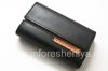 Photo 3 — Asli Leather Case Bag Kulit Folio untuk BlackBerry, Black / Brown (Black w / Brown Accent)