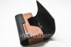 Photo 6 — Asli Leather Case Bag Kulit Folio untuk BlackBerry, Black / Brown (Black w / Brown Accent)