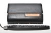 Photo 7 — Asli Leather Case Bag Kulit Folio untuk BlackBerry, Black / Brown (Black w / Brown Accent)