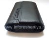 Фотография 7 — Оригинальный кожаный чехол-сумка Leather Folio для BlackBerry, Черный/Черный (Black w/Black Accent)