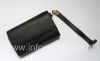 Фотография 11 — Оригинальный кожаный чехол-сумка Leather Folio для BlackBerry, Черный/Черный (Black w/Black Accent)