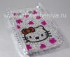 Photo 2 — Kunststoffbeutel-Abdeckung mit Strass für Blackberry Curve 8900, Eine Reihe von "Hallo Kitty"