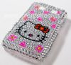 Photo 6 — La bolsa de plástico cubierta con diamantes de imitación para BlackBerry Curve 8900, Una serie de "Hello Kitty"