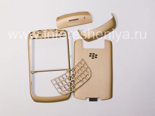 Photogallery for Color de la carcasa para BlackBerry Curve 8900, Oro cepillado product