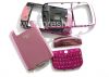 Фотография 1 — Цветной корпус для BlackBerry 8900 Curve, Розовый Хром