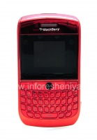 Цветной корпус для BlackBerry 8900 Curve, Красный Хром