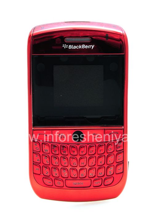 Photogallery for Color de la carcasa para BlackBerry Curve 8900, Cromo Rojo product