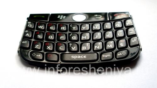 Photogallery for BlackBerryの曲線8900のためのオリジナルの英語キーパッド, ブラック product