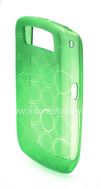 Photo 3 — Funda de silicona llena de patrones "Anillos" para BlackBerry Curve 8900, Green