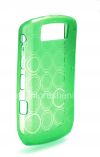 Photo 4 — Etui en silicone emballé avec motif "Anneaux" pour BlackBerry Curve 8900, Couleur verte