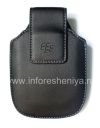 Фотография 1 — Кожаный чехол с клипсой для BlackBerry 9000 Bold, Черный