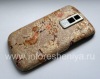 Photo 3 — Exclusive back cover for BlackBerry 9000 Bold, "Flowers on the branch" Beige / Brown