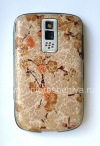 Photo 6 — Exclusive back cover for BlackBerry 9000 Bold, "Flowers on the branch" Beige / Brown