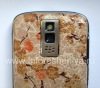 Photo 7 — Exclusive back cover for BlackBerry 9000 Bold, "Flowers on the branch" Beige / Brown