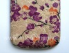 Photo 5 — cubierta trasera exclusiva BlackBerry 9000 Bold, "Flores en la rama" Beige / púrpura