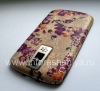 Photo 6 — Exclusive back cover for BlackBerry 9000 Bold, "Flowers on the branch" Beige / Purple