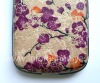 Photo 11 — Exclusive back cover for BlackBerry 9000 Bold, "Flowers on the branch" Beige / Purple