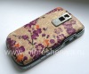 Photo 15 — cubierta trasera exclusiva BlackBerry 9000 Bold, "Flores en la rama" Beige / púrpura