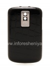 Photo 1 — Exklusive hintere Abdeckung BlackBerry 9000 Bold, „Krokodil“, Schwarz