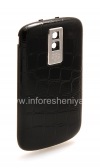 Photo 3 — Exklusive hintere Abdeckung BlackBerry 9000 Bold, „Krokodil“, Schwarz
