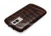 Photo 4 — cubierta trasera exclusiva BlackBerry 9000 Bold, "Cocodrilo" Brown
